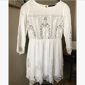 Long sleeve lace dress